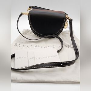 Stella McCartney Frayme Ryder Double Flap Shoulder Bag